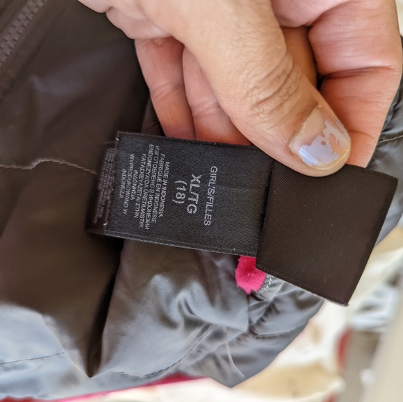 The north face jacket reversible fleece nylon girls size xl - Picture 9 of 11